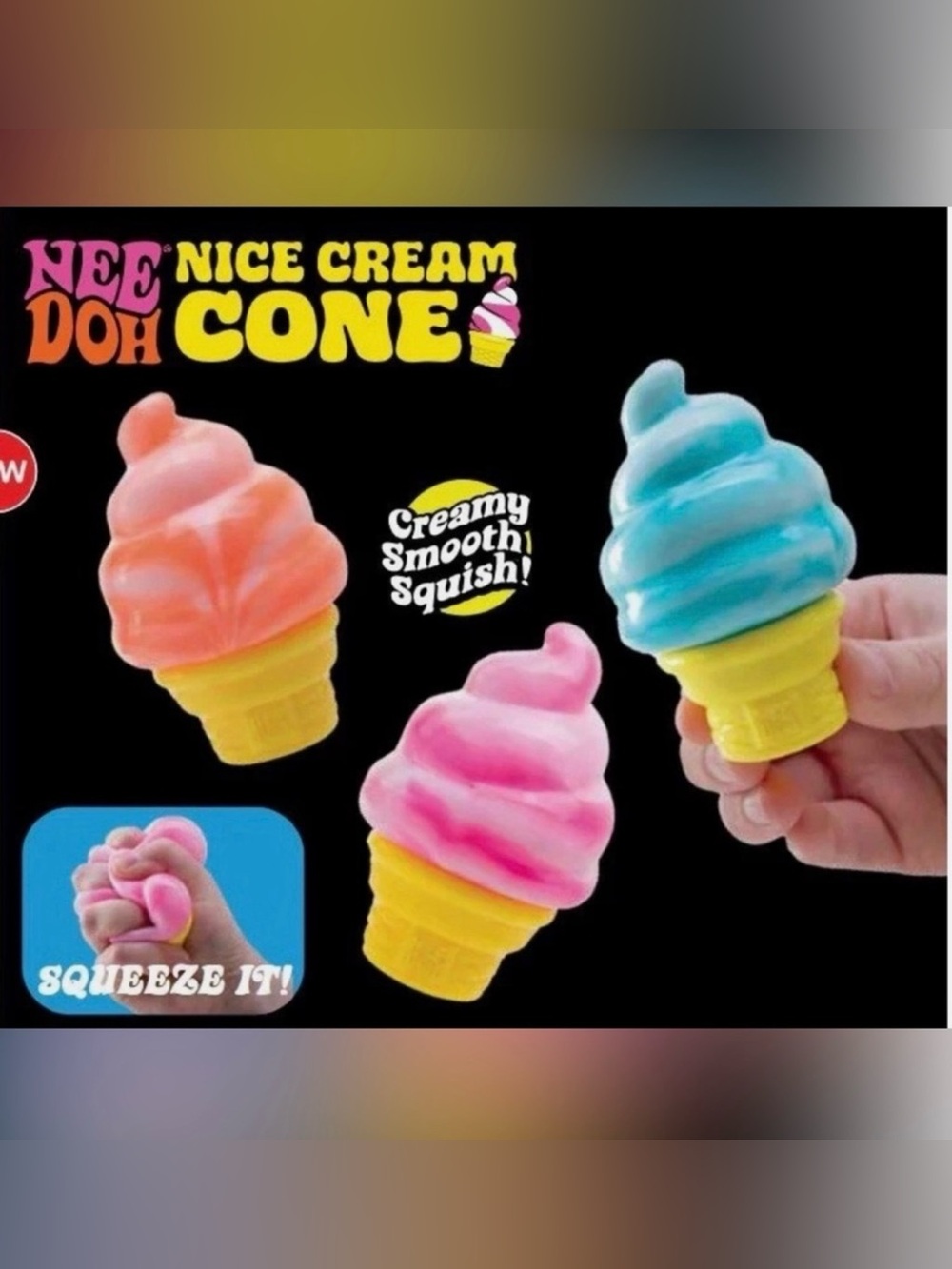 NWT NEE DOH Orange Nice Cream Cone